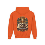 Youth Hoodie – "Jesus: One Name, One Savior"