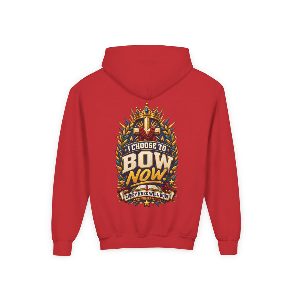 Youth Hoodie - "I Choose To Bow Now"