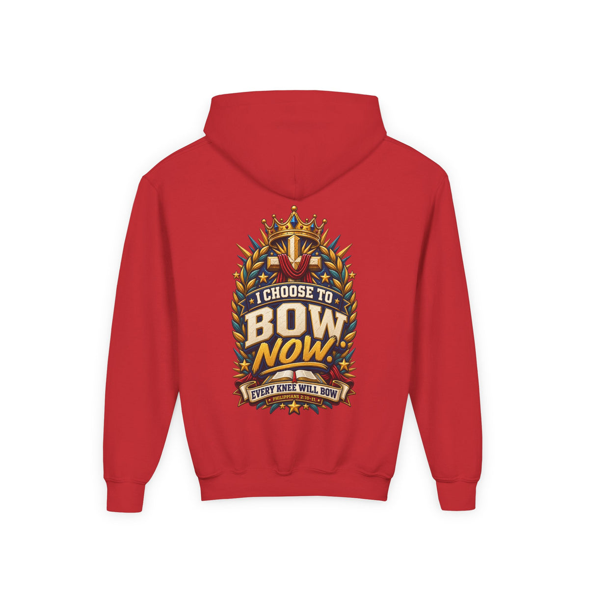 Youth Hoodie - "I Choose To Bow Now"