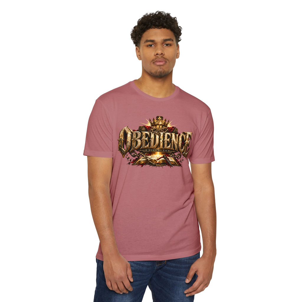 Obedience Graphic Tee — Vintage Crest Design