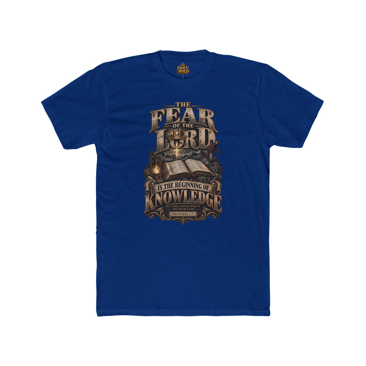 "The Fear of the Lord is the Beginning of Knowledge" Vintage Scripture Tee