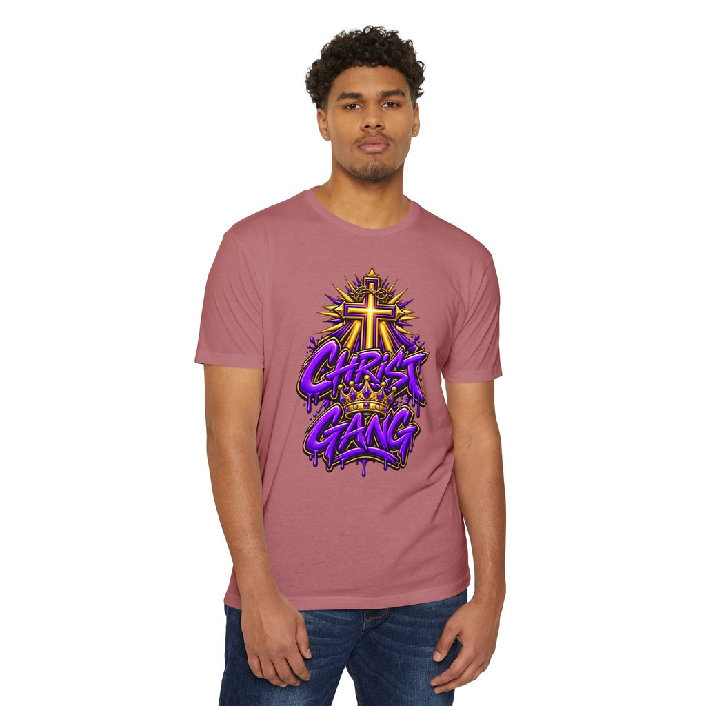 Purple Christ Gang Graphic T-Shirt