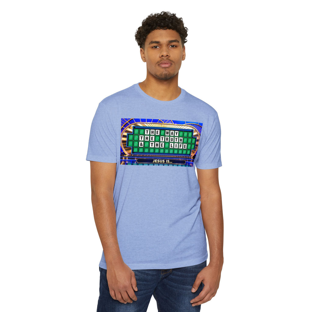 Christian Wheel of Fortune T-Shirt — "The Way, The Truth & The Life" Design