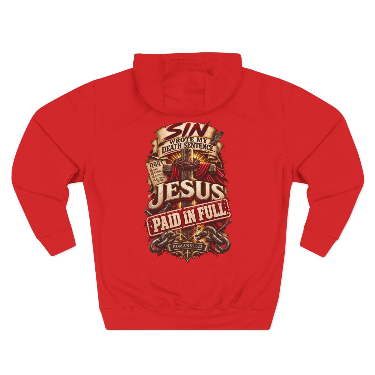 Jesus Paid in Full - Graphic Fleece Pullover