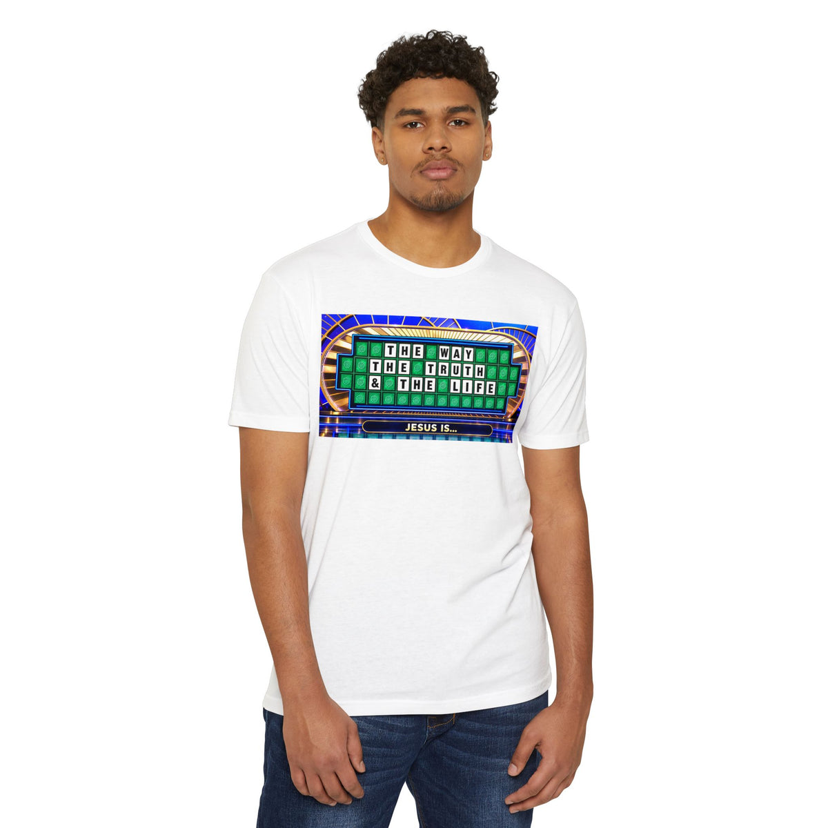 Christian Wheel of Fortune T-Shirt — "The Way, The Truth & The Life" Design