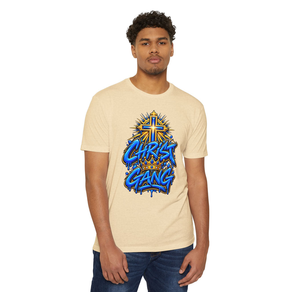 Blue Christ Gang Graphic T-Shirt