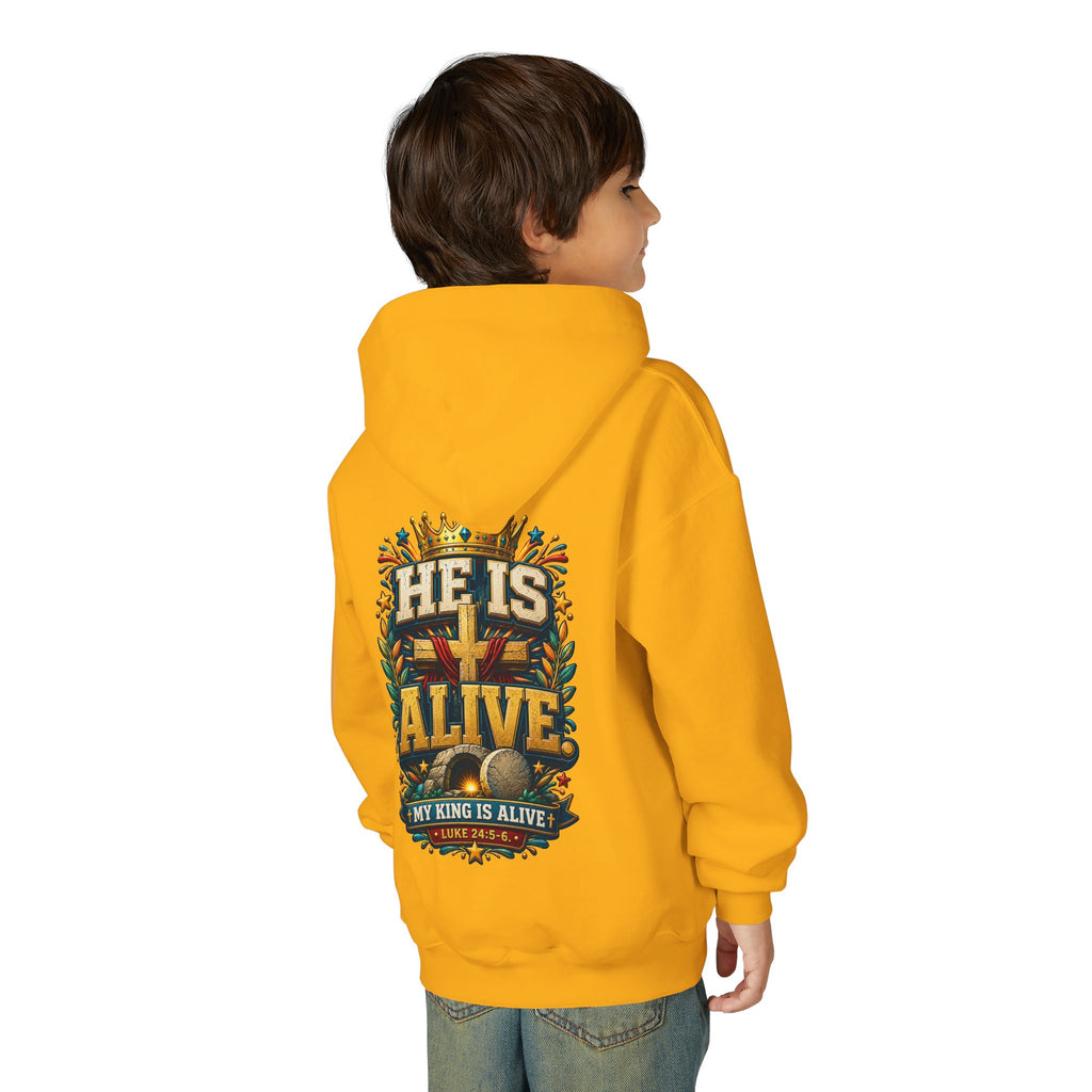 Youth Hoodie - He Is Alive