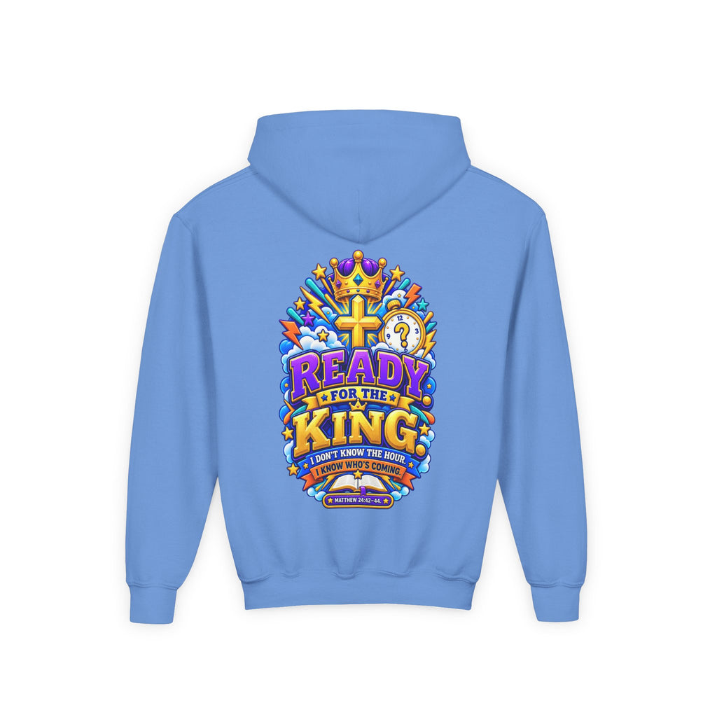 Youth Hoodie — "Ready for the King"
