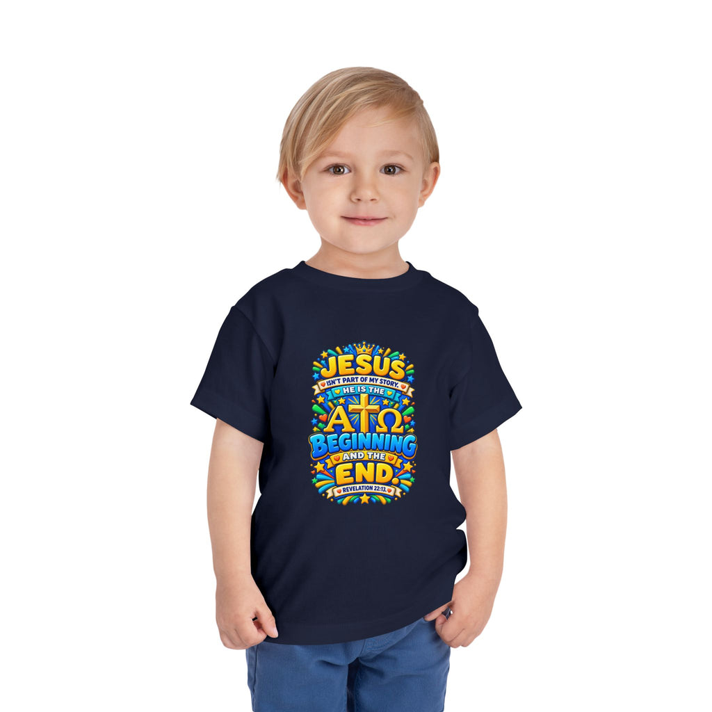 Toddler Tee — "Jesus is the Alpha and Omega"