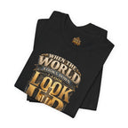 Look Up Tee — Inspirational Christian Graphic T‑Shirt (When the World Looks Down)