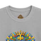 Kids Tee — Bright "Jesus! One Savior, One Name"