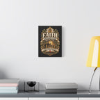 Faith Canvas Wall Art — "Faith Shouldn't End With Me" Christian Family Bible Verse Decor