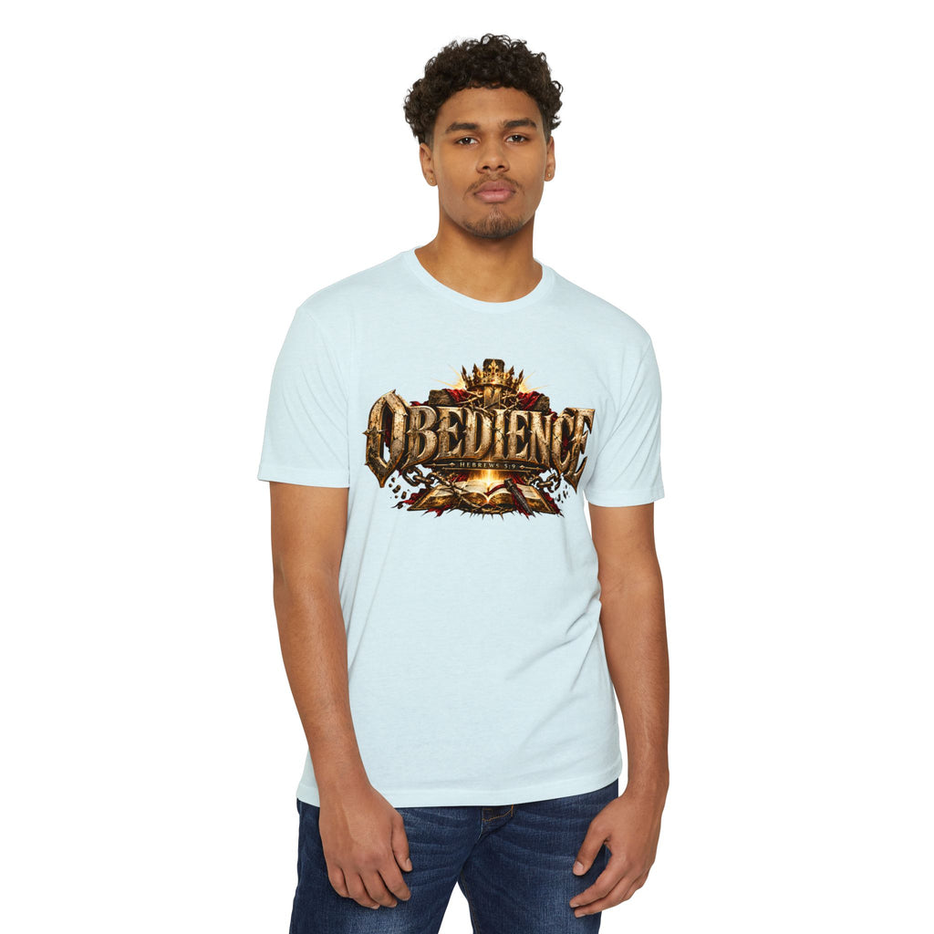 Obedience Graphic Tee — Vintage Crest Design