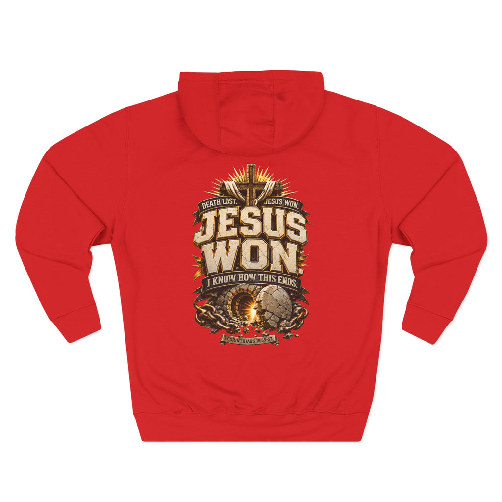 Jesus Won Graphic Fleece Pullover