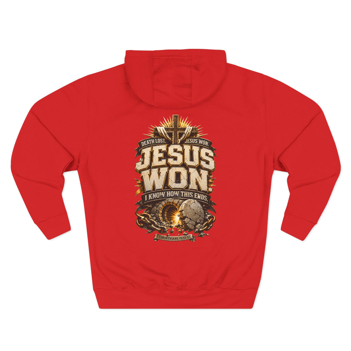 Jesus Won Graphic Fleece Pullover