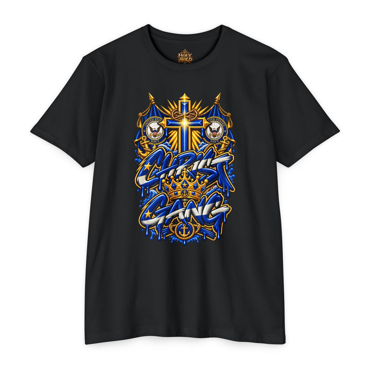 Navy Christ Gang Tee