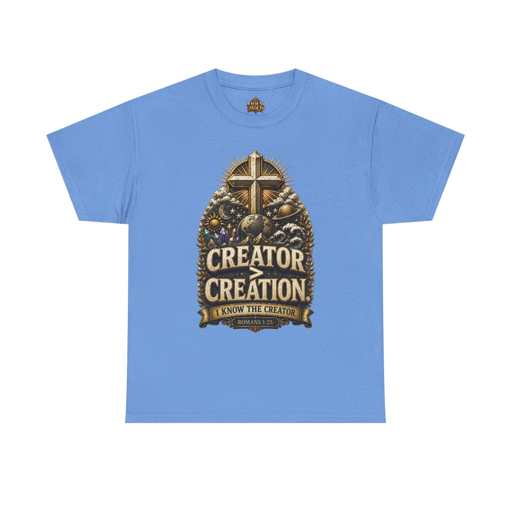 Creator of Creation Christian T‑Shirt — I Know The Creator Gospel Tee