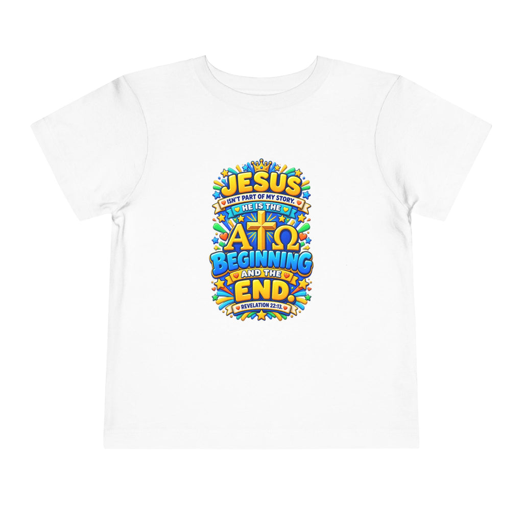 Toddler Tee — "Jesus is the Alpha and Omega"