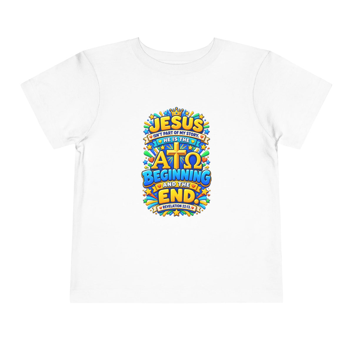 Toddler Tee — "Jesus is the Alpha and Omega"