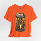 Look Up Tee — Inspirational Christian Graphic T‑Shirt (When the World Looks Down)