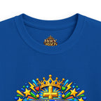 Kids Tee — Bright "Jesus! One Savior, One Name"