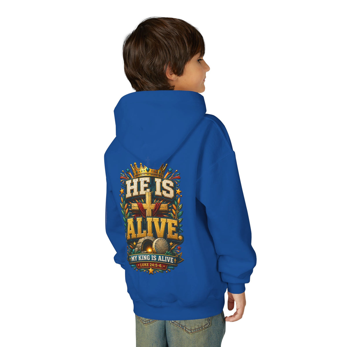 Youth Hoodie - He Is Alive
