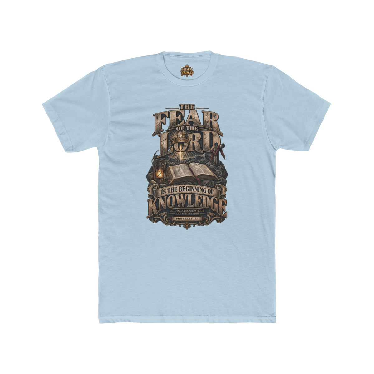 "The Fear of the Lord is the Beginning of Knowledge" Vintage Scripture Tee