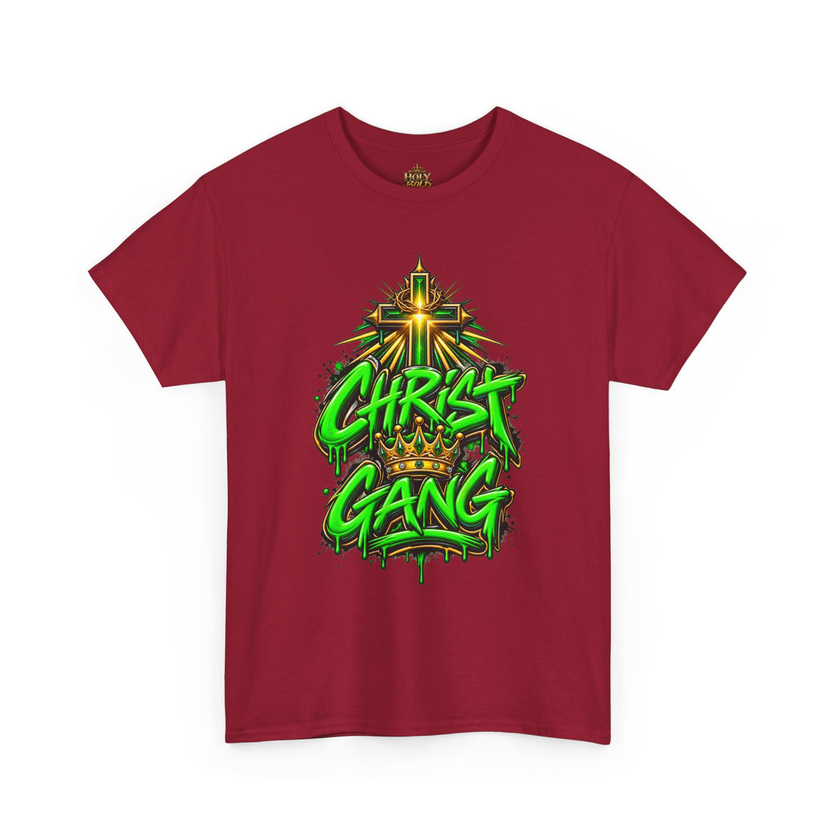 Neon Green Christ Gang Streetwear T-Shirt