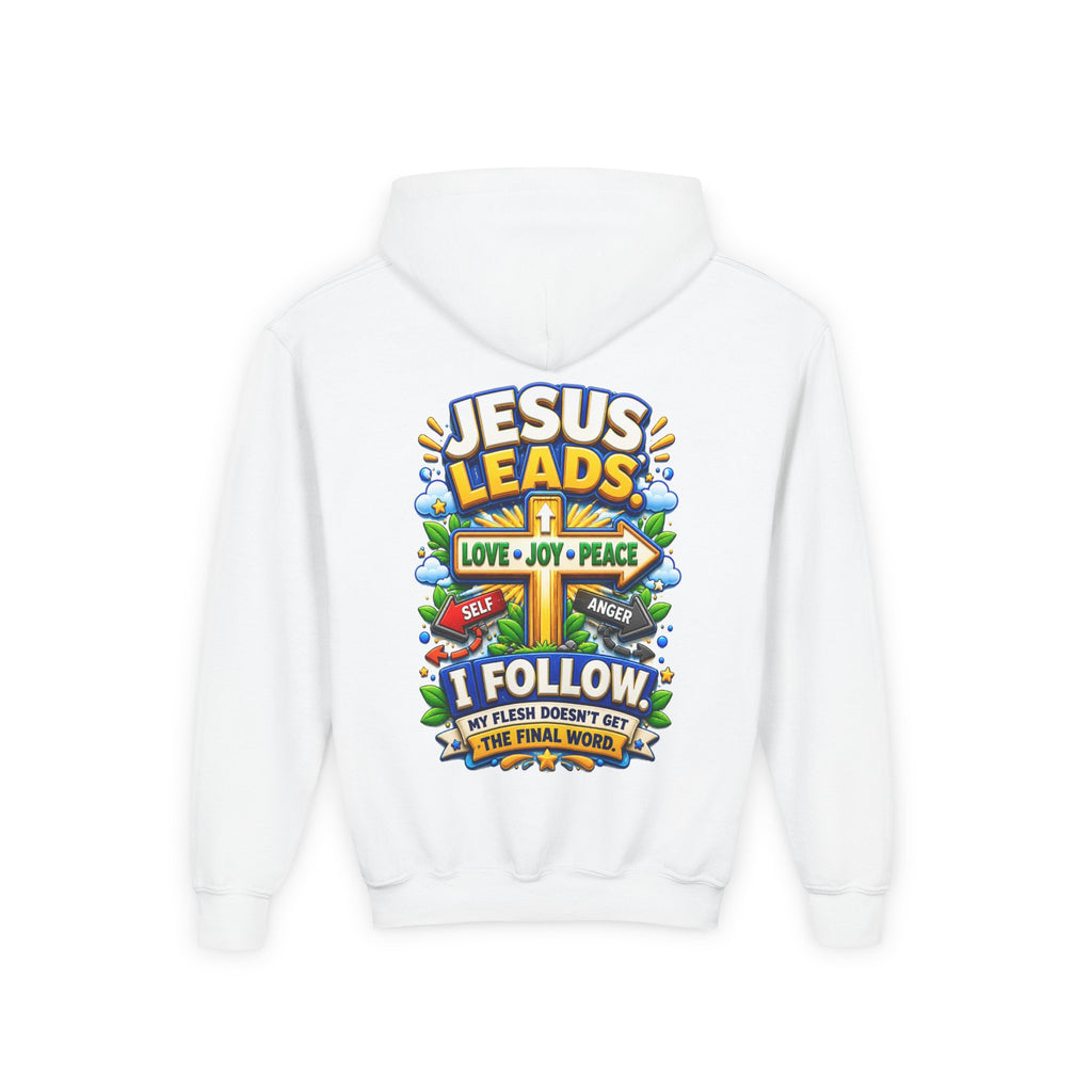 Youth Hoodie - "Jesus Leads"