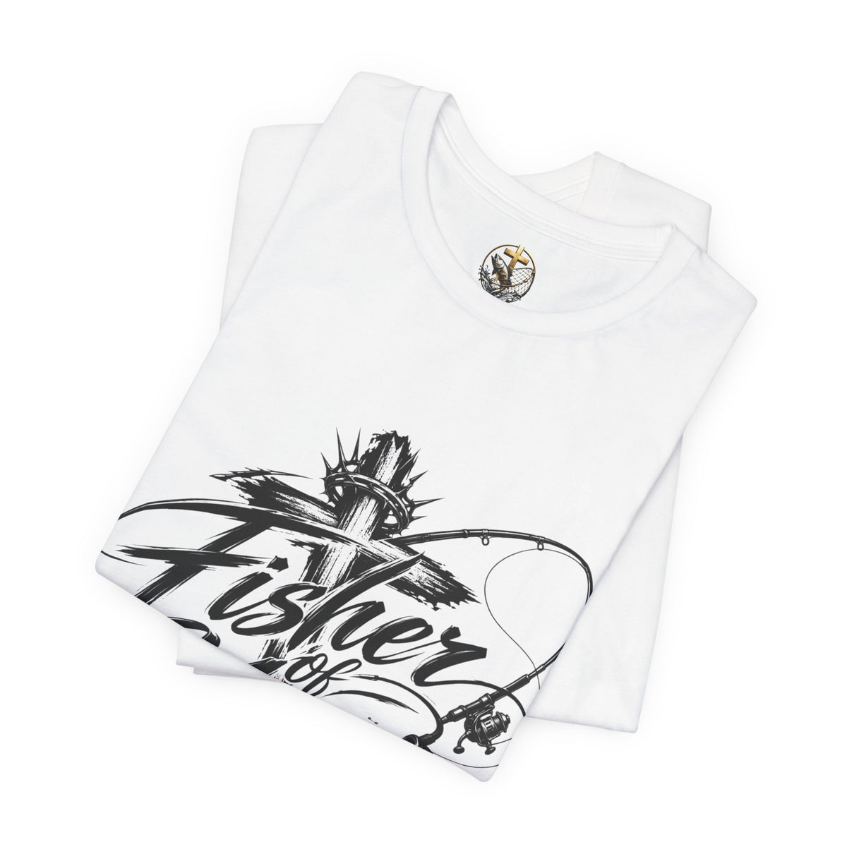 Christian 'Fisher of Men' T-Shirt — Matthew 4:19 Fishing Faith Tee