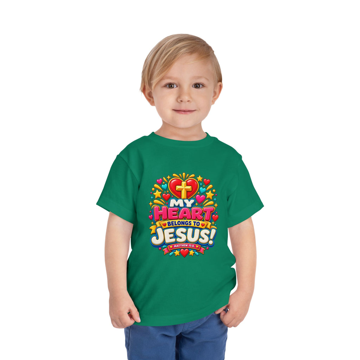 Toddler Tee — “My Heart Belongs to Jesus”