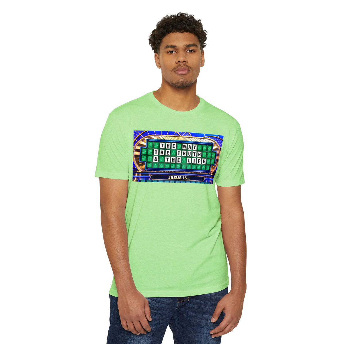 Christian Wheel of Fortune T-Shirt — "The Way, The Truth & The Life" Design