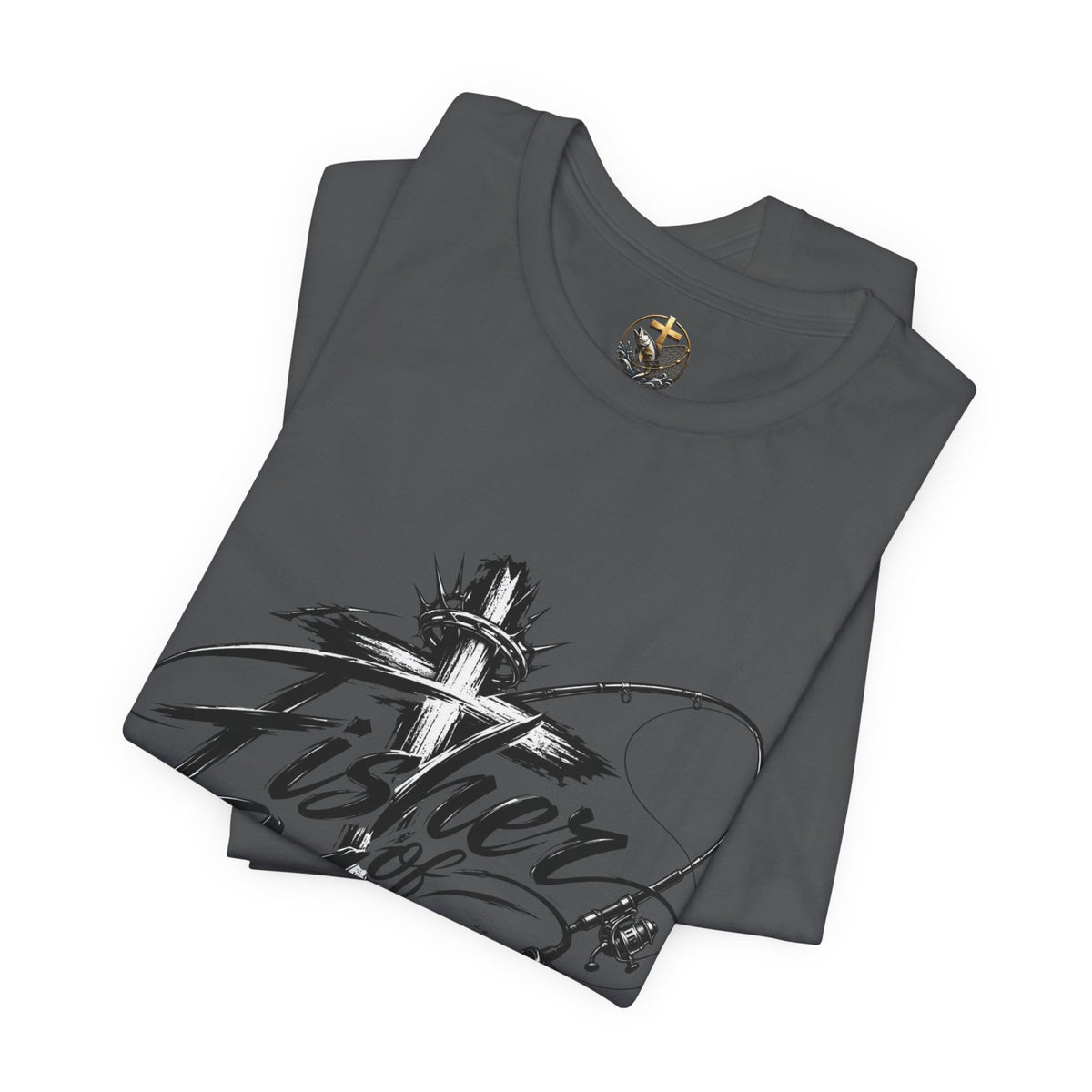 Christian 'Fisher of Men' T-Shirt — Matthew 4:19 Fishing Faith Tee