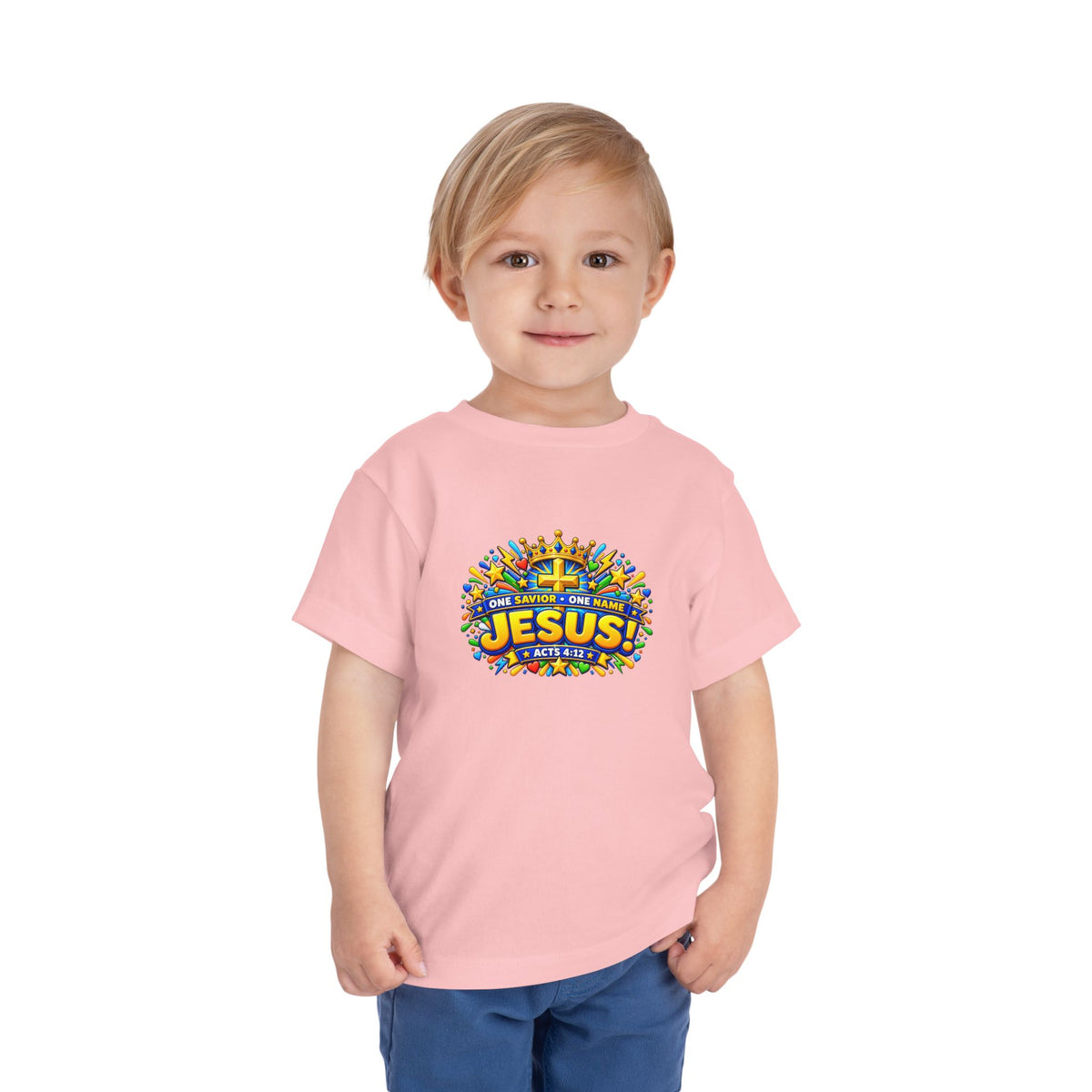 Toddler Tee - "Jesus! One Name, One Way"