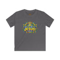 Kids Tee — Bright "Jesus! One Savior, One Name"