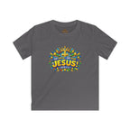 Kids Tee — Bright "Jesus! One Savior, One Name"