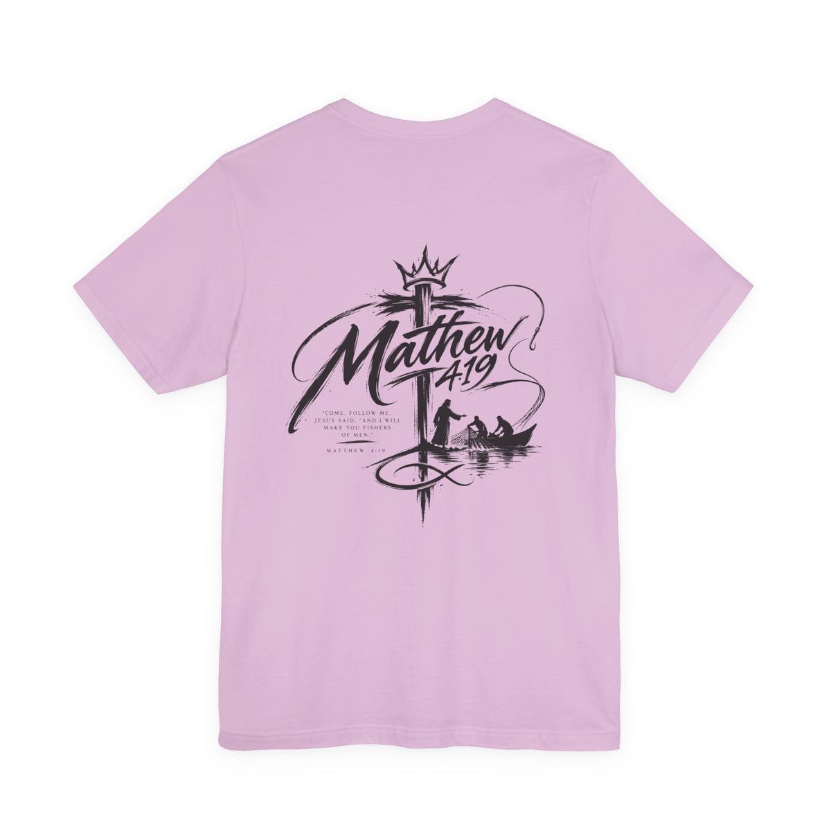 Christian 'Fisher of Men' T-Shirt — Matthew 4:19 Fishing Faith Tee