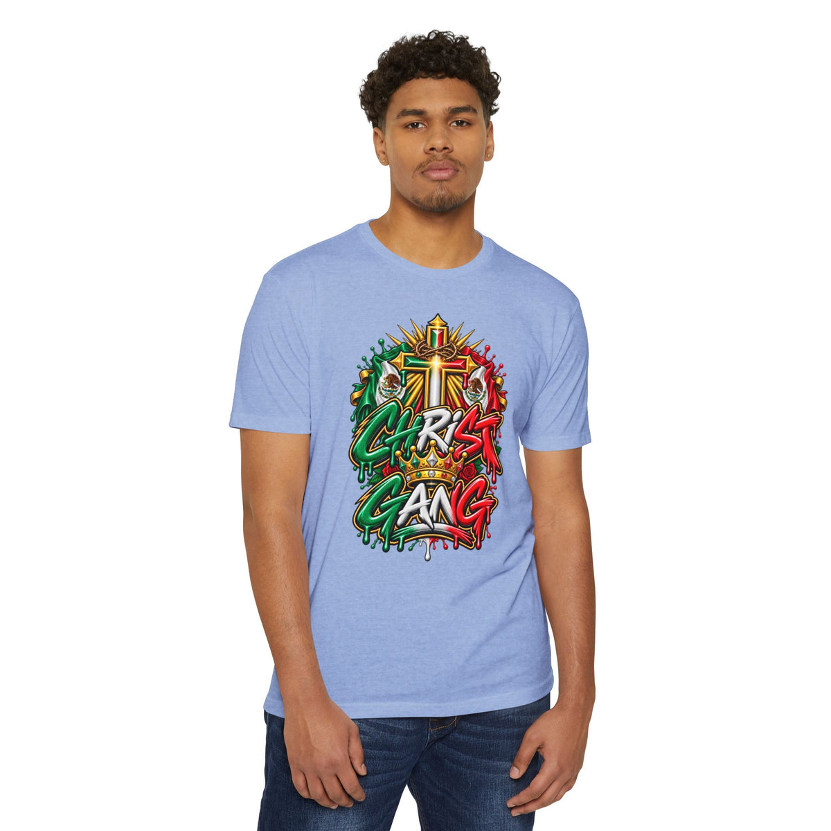 Mexican Flag Styled Christ Gang Tee