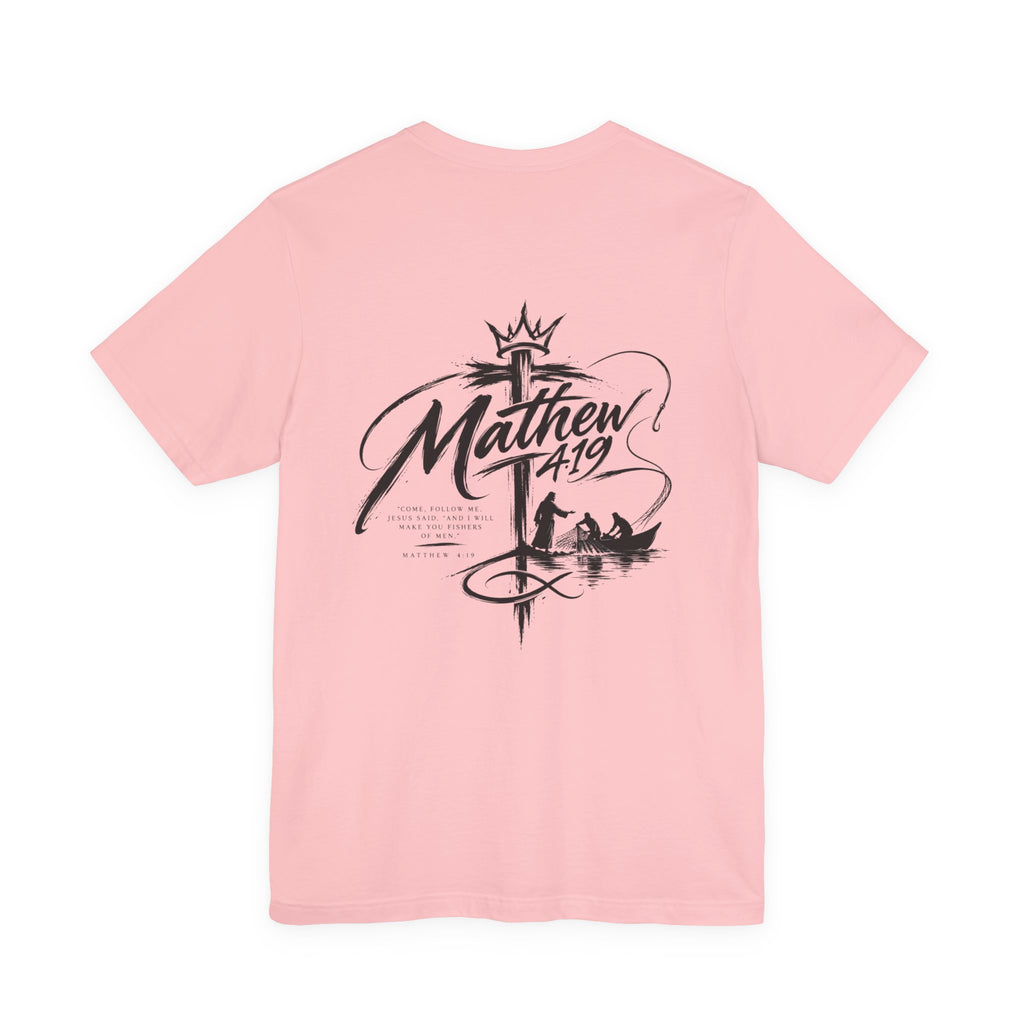Christian 'Fisher of Men' T-Shirt — Matthew 4:19 Fishing Faith Tee