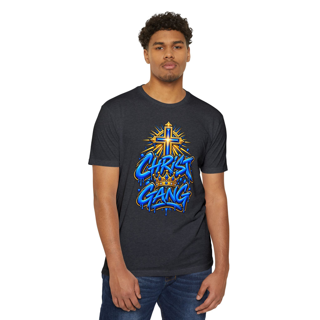 Blue Christ Gang Graphic T-Shirt