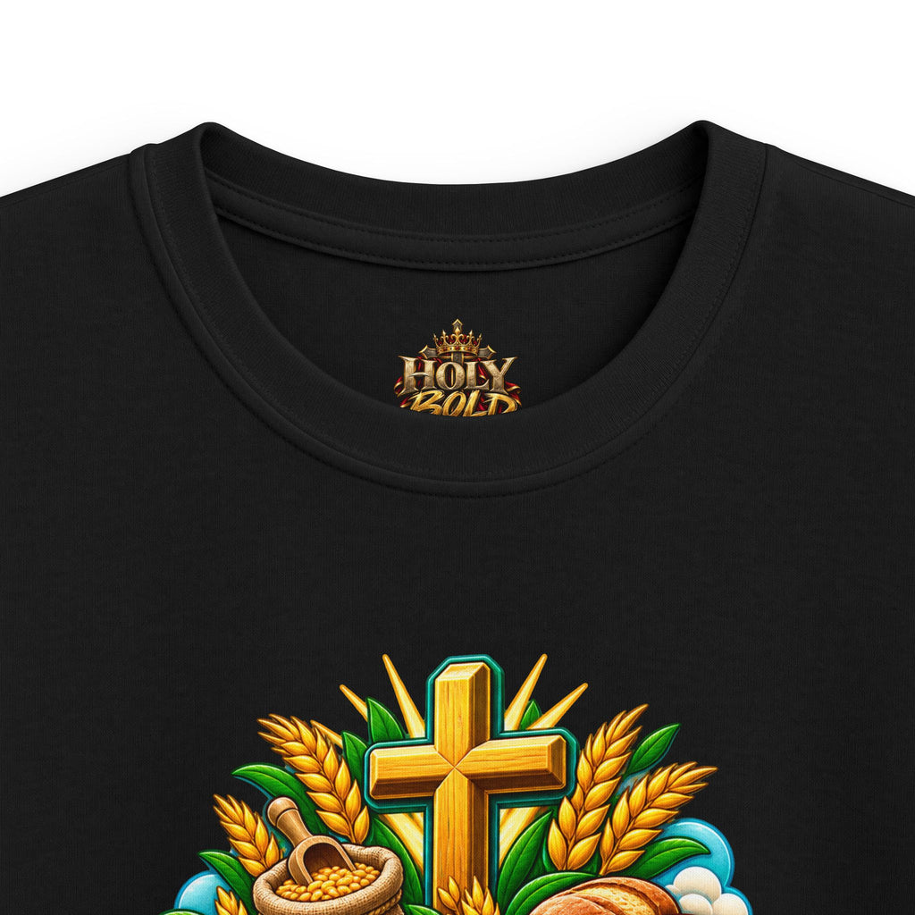Kids T‑Shirt — "When the World Can't Provide, God Provides" Christian Tee