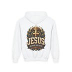 Youth Hoodie – "Jesus: One Name, One Savior"