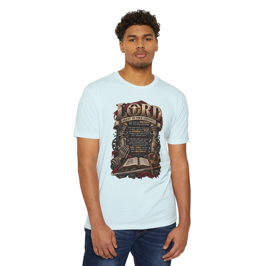 Christian Prayer T-Shirt — "Lord, I Want to Be Your Servant" Bible Verse Tee