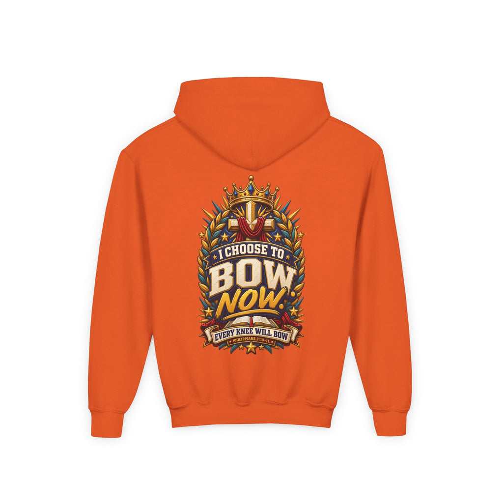 Youth Hoodie - "I Choose To Bow Now"
