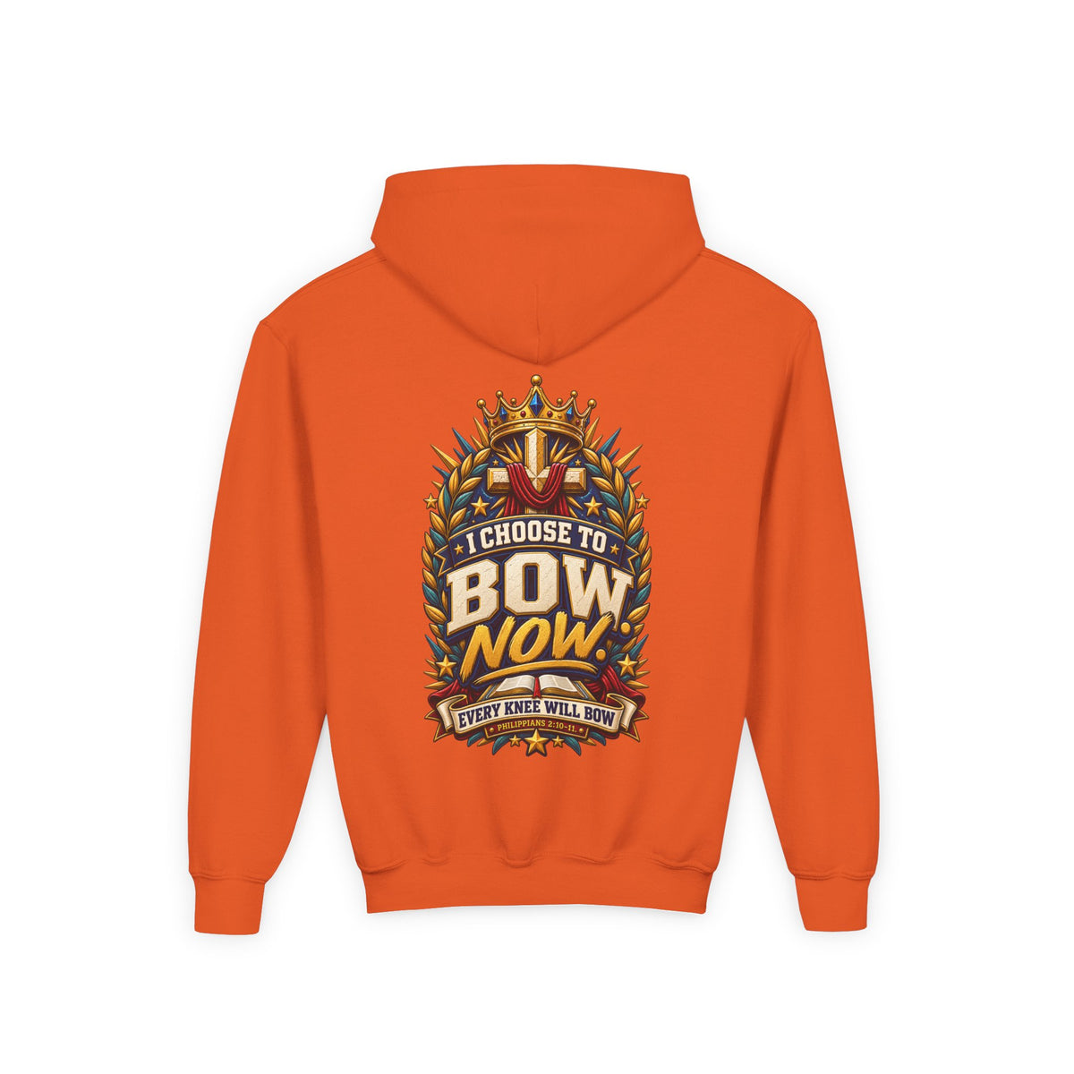 Youth Hoodie - "I Choose To Bow Now"