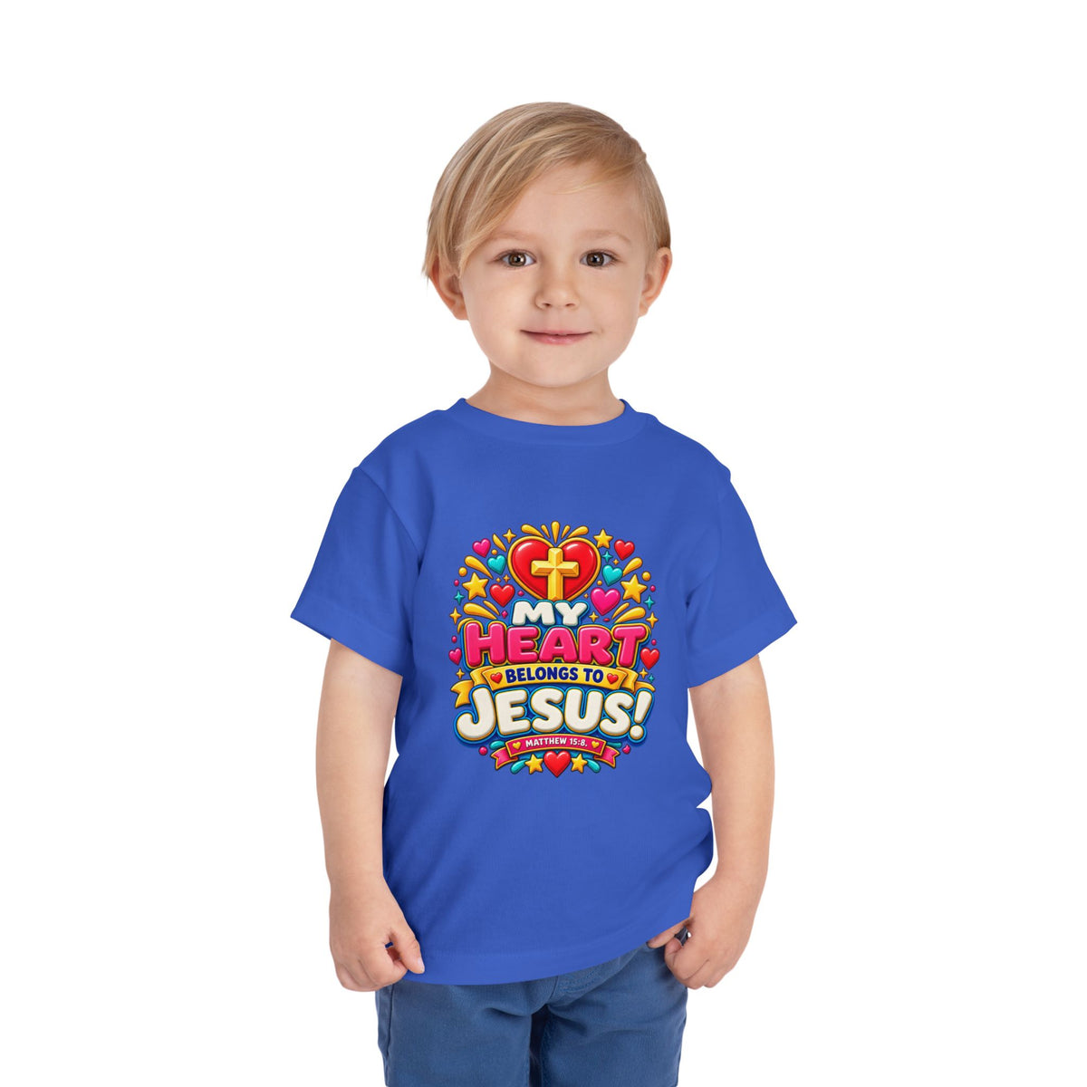 Toddler Tee — “My Heart Belongs to Jesus”
