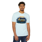 Biblical Flat Earth Illustration T-Shirt — 'God Created the Heavens and the Earth' Graphic Tee