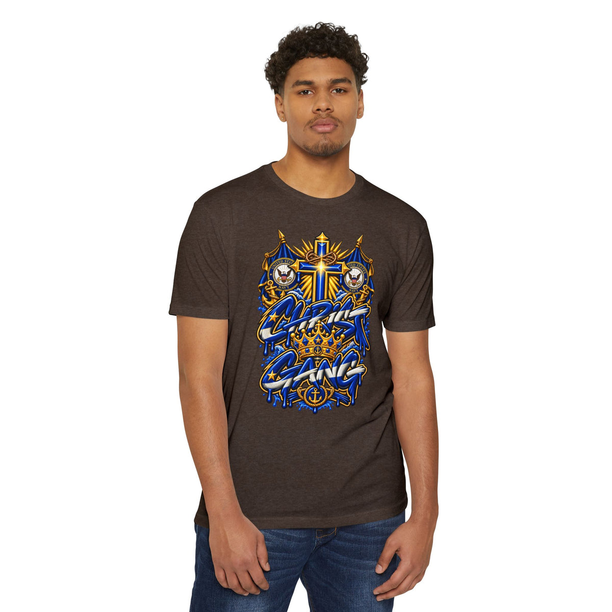 Navy Christ Gang Tee