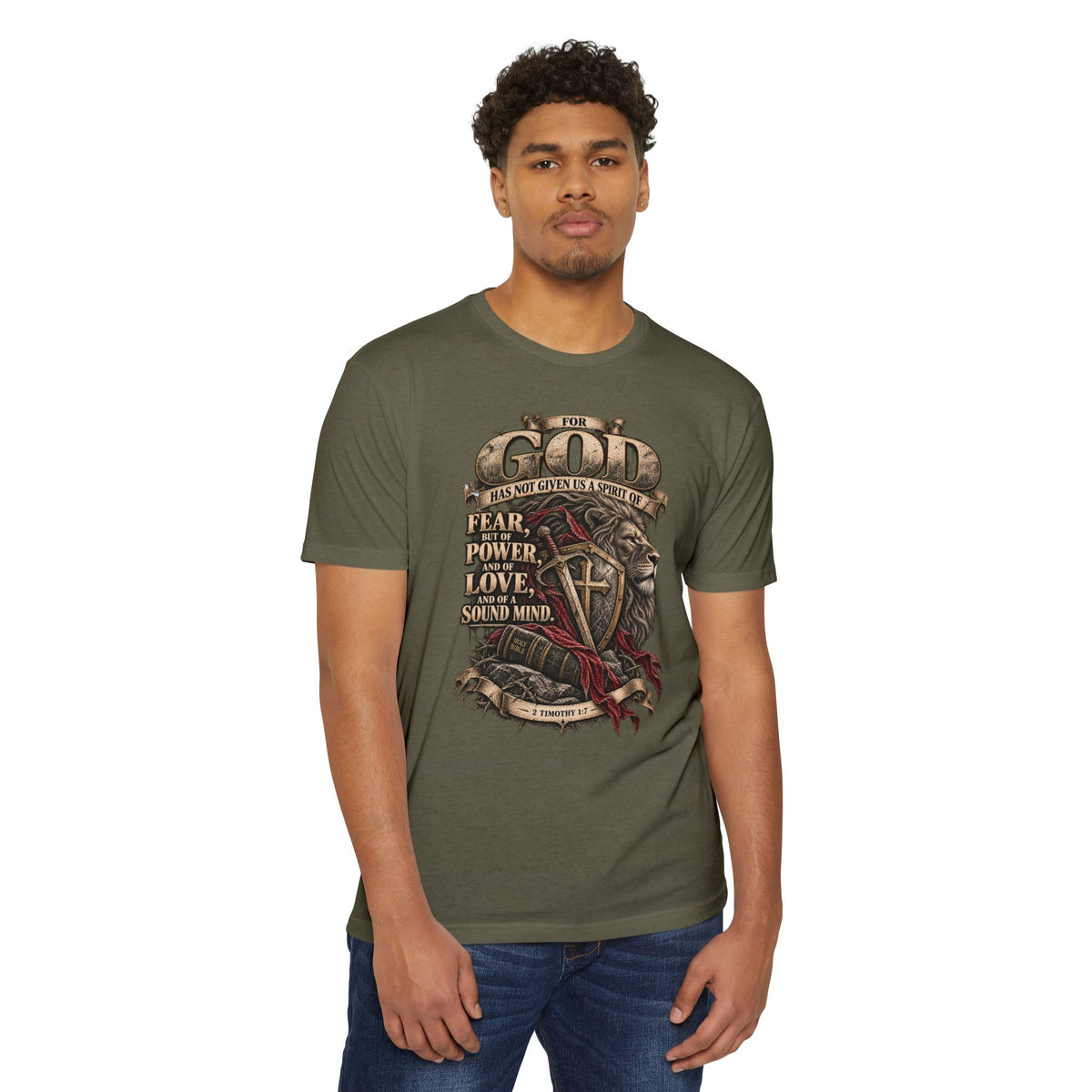 'For God Has Not Given Us a Spirit of Fear' Inspirational Tee
