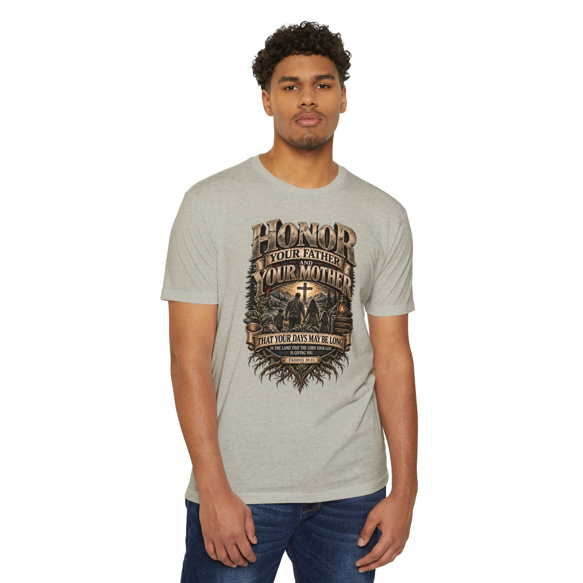Honor Your Parents T-Shirt — Christian Scripture "Honor Your Father and Your Mother" Tee